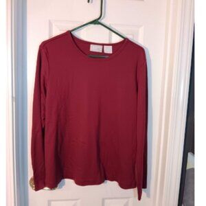 blair long sleeved pullover, womens XL, burgandy